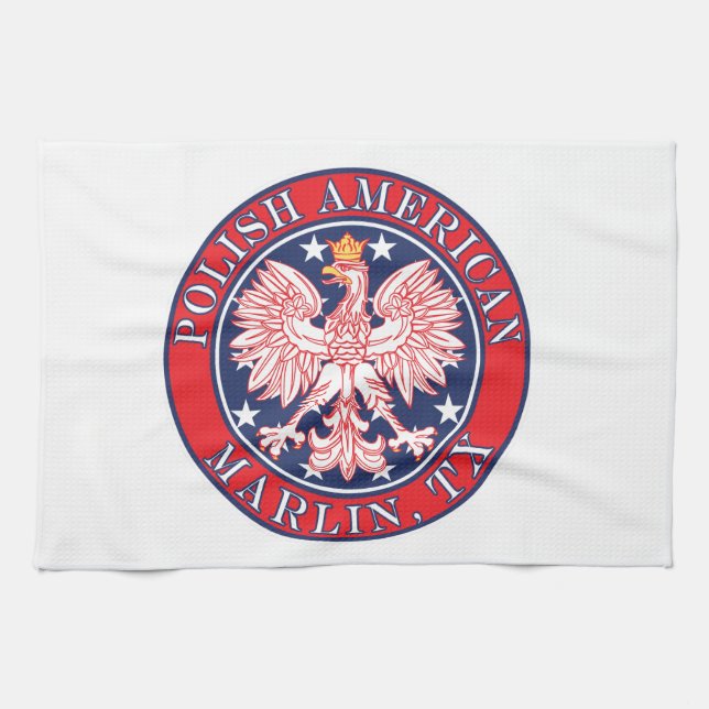 Marlin Texas polska American Eagle Kökshandduk (Horisontell)
