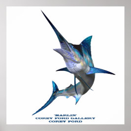 Marlin-utskrift Poster