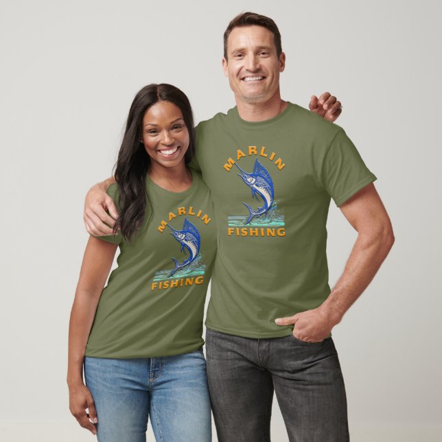 Marlinfiske  t shirt (Unisex)