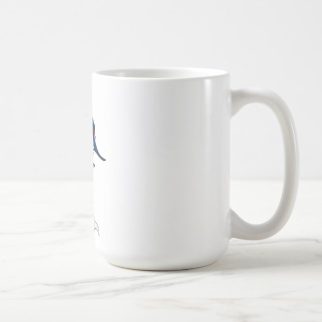 Marlintecknad Kaffemugg (Höger)
