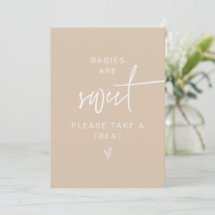 MARLO Bohemian Beige Spädbarn är ett gott tecken Inbjudningar