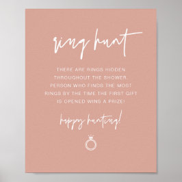 MARLO Boho Blush Ringjakt Bröllopsfest spel Pos Poster