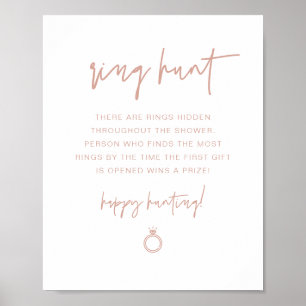 MARLO Boho Blush Ringjakt Bröllopsfestspel Poster
