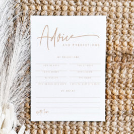 MARLO Boho Earth Toned Baby Advice & Predictions Inbjudningar