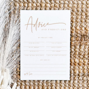 MARLO Boho Earth Toned Baby Advice & Predictions Inbjudningar
