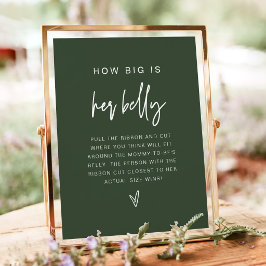 MARLO Boho Forest Green Hur Stor är Hennes Mage Sp Poster