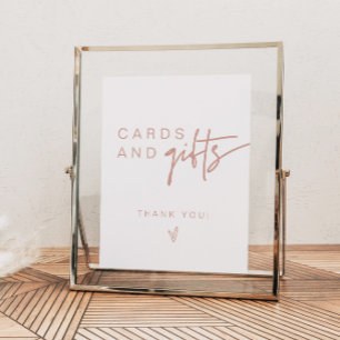 MARLO Boho  Rosa Cards & presentations-tecken Poster