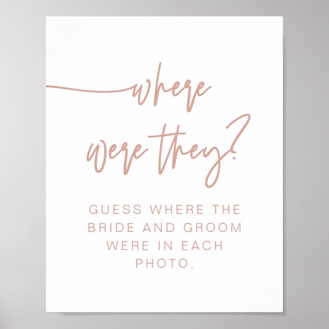 MARLO Boho rosabruden Var Var De Tecken Poster (Framsidan)