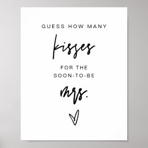MARLO Bold Hur Många Kyssar Bröllopsfestspel Poster