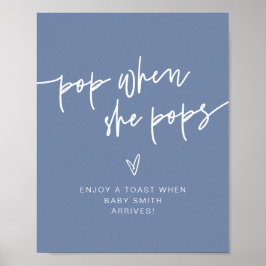 MARLO Dusty Blue Bohemian Pop när hon signerar Poster