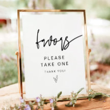 MARLO Fet Contemporary Font Favor Bord