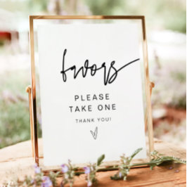 MARLO Fet Contemporary Font Favor Bord Poster