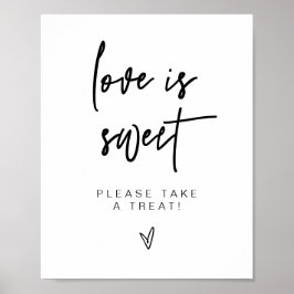 MARLO Fold Contemporary Kärlek är Sweet Treat Favo Poster
