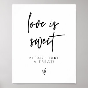 MARLO Fold Contemporary Kärlek är Sweet Treat Favo Poster