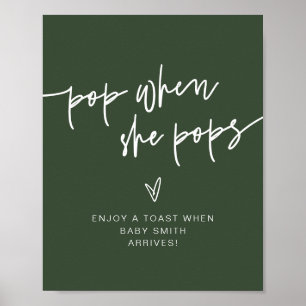 MARLO Forest Grönt Boho Pop när hon signerar Poster