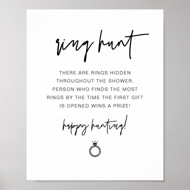 MARLO Modern Boho Ring Hunt Möhippa Game Po Poster (Framsidan)