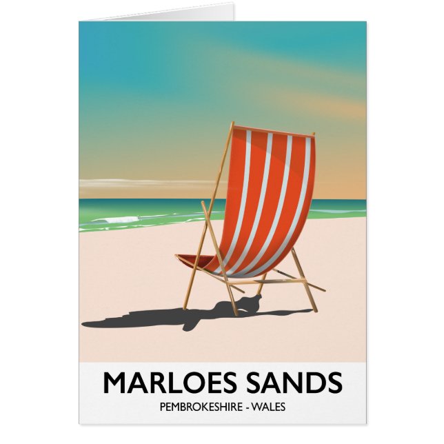 marloes sands pembrokeshire wales hälsningskort (Framsidan)