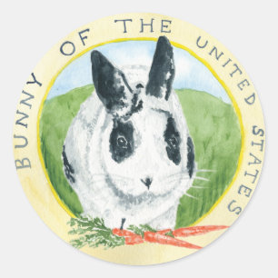 Marlon Bundo Botus förseglar klistermärkear Runt Klistermärke
