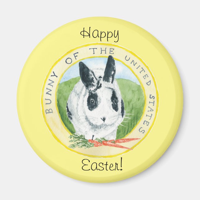 Marlon Bundo påskmagnet gul Magnet (Framsidan)