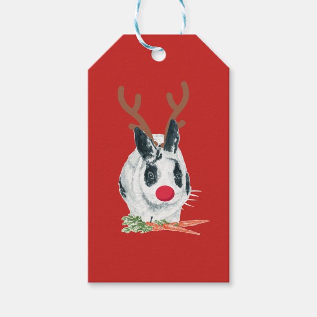 Marlon Bundo Rudolph julklapp märkre Presentetikett (Framsidan)