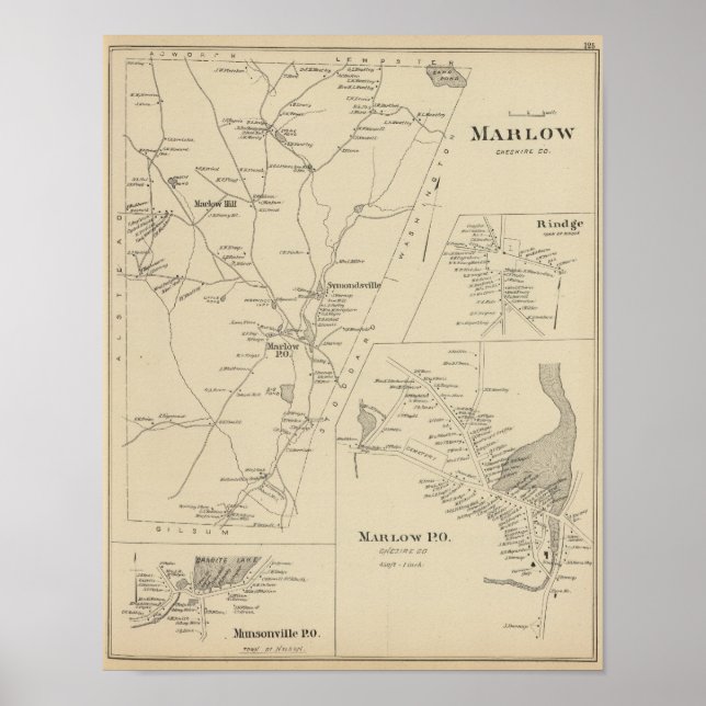 Marlow, Cheshire Co Poster (Framsidan)