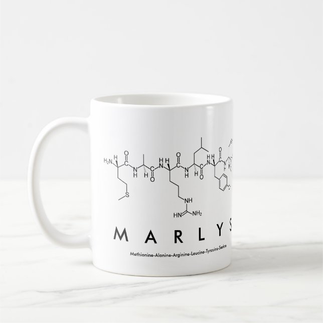 Marlys peptide namn mugg (Vänster)