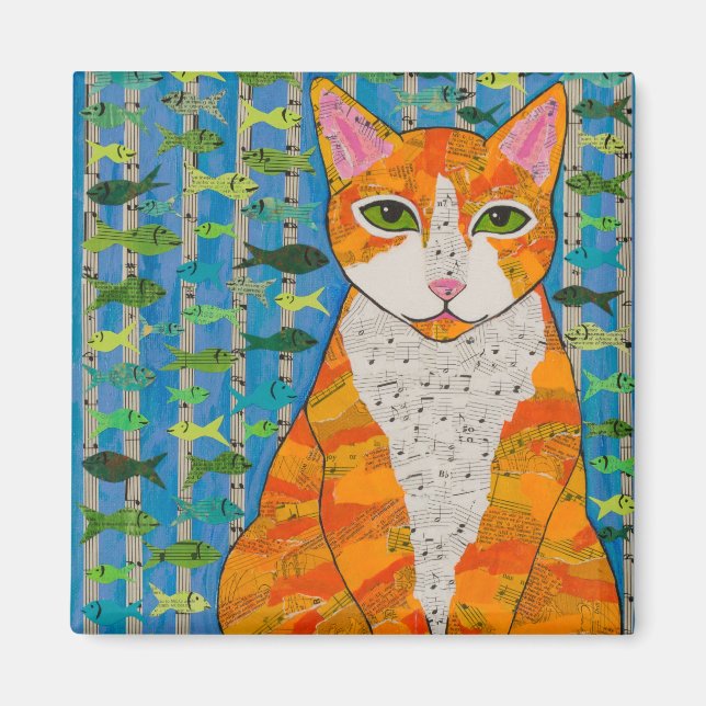 Marmalade Cat Magnet (Framsidan)