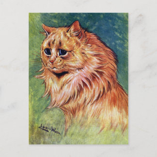 Marmalade Cat med Blue Ögon Vykort