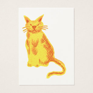 Marmalade cat visitkort