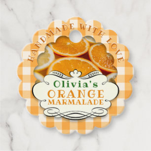 Marmalade handgjord Orange Gåvor Etiketter