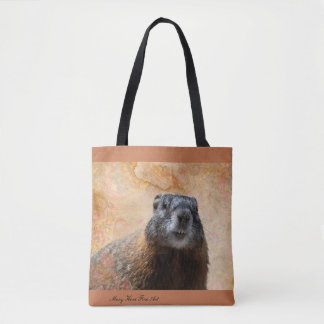 Marmalade Marmot Tote Bag Tygkasse