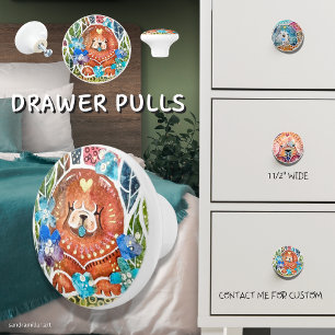 MARMALADE MISS Chow Ceramic Drag Knopp