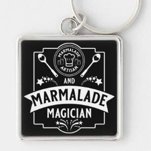 Marmalade Sylt Fyrkantig Silverfärgad Nyckelring