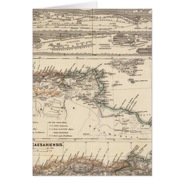 Marmarica, Cyrenaica, Afrika, Numidia Hälsningskort (Framsidan)