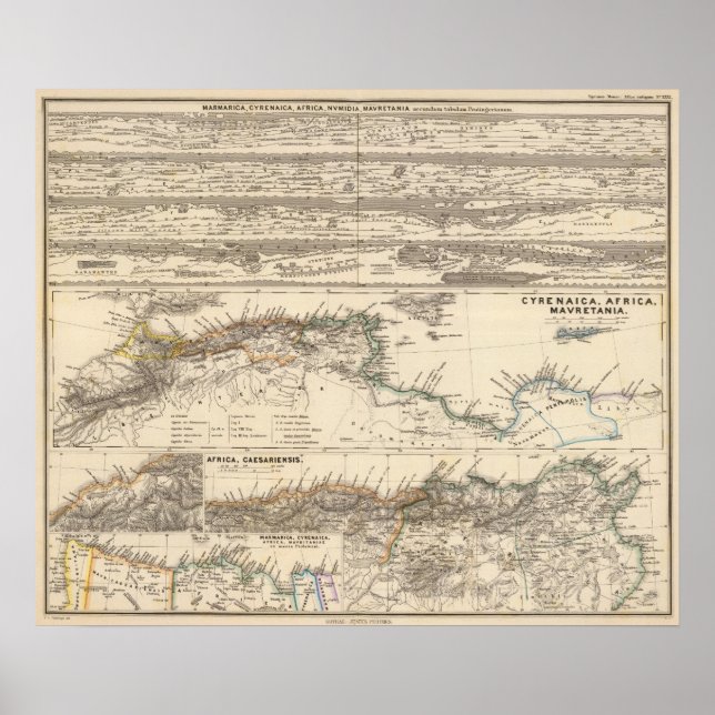Marmarica, Cyrenaica, Afrika, Numidia Poster (Framsidan)