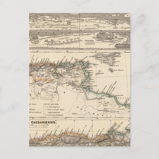 Marmarica, Cyrenaica, Afrika, Numidia Vykort (Framsida)