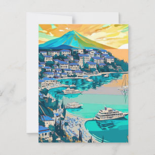 Marmaris Reseskyltkonst, Marmaris Turkiet Post Vykort