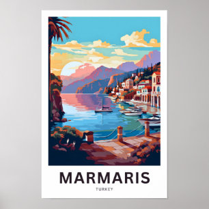 Marmaris Turkey Travel Skriv ut Poster