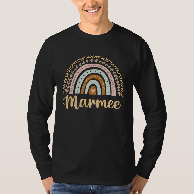 Marmee  Rainbow Grandma Mother s Day Mama Mother L T Shirt (Framsida)