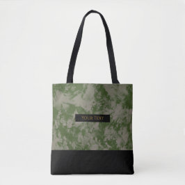Marmergrön | Chic semestertotebag Tygkasse