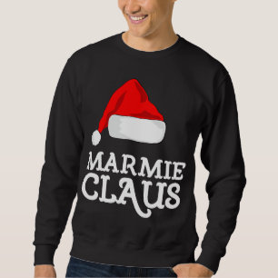 Marmie Claus jul Hat Family Pj Group Matchin Lång Ärmad Tröja
