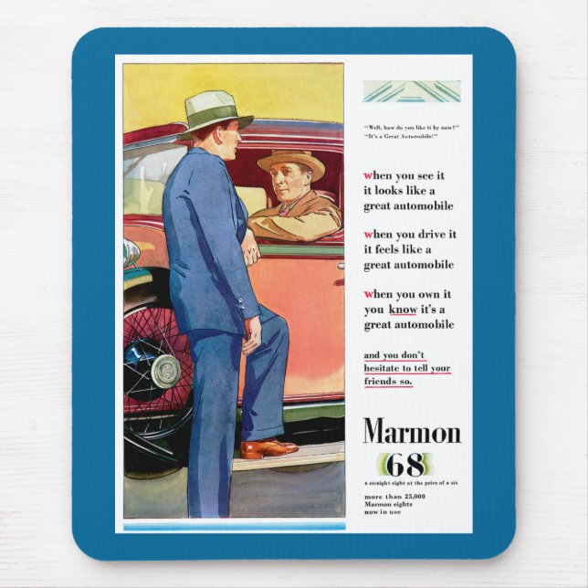 Marmon 68 musmatta (Framsidan)