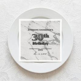Marmor 30-årsfest pappersservett