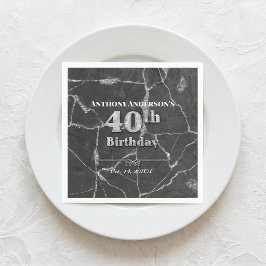 Marmor 40-årsfest pappersservett