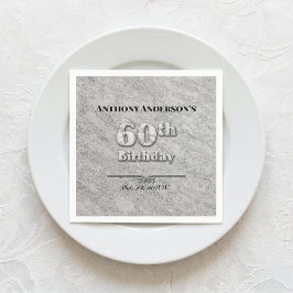 Marmor 60-årsfest pappersservett