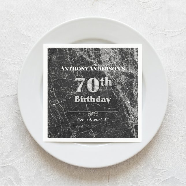 Marmor 70-årsfest pappersservett (Skapare uppladdad)