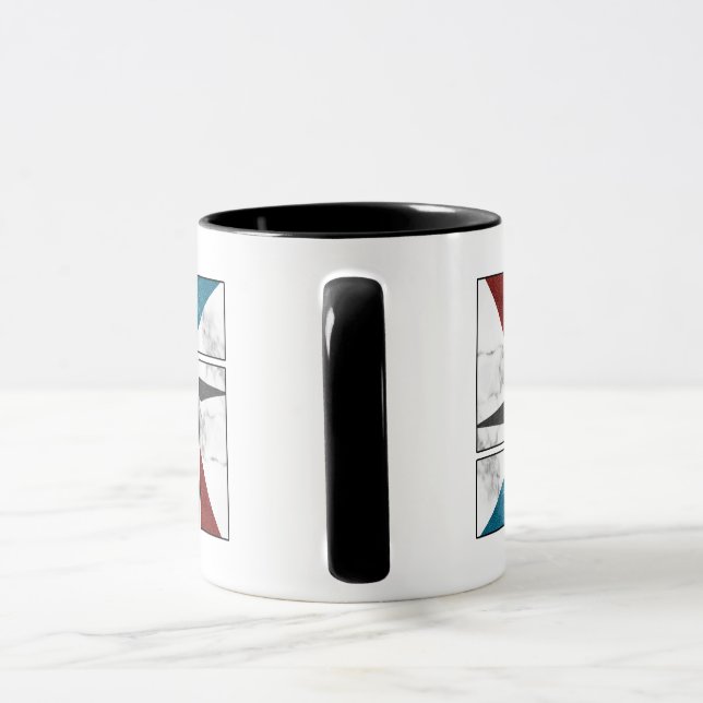 Marmor abstrakt koppdesign mugg (Handtag)