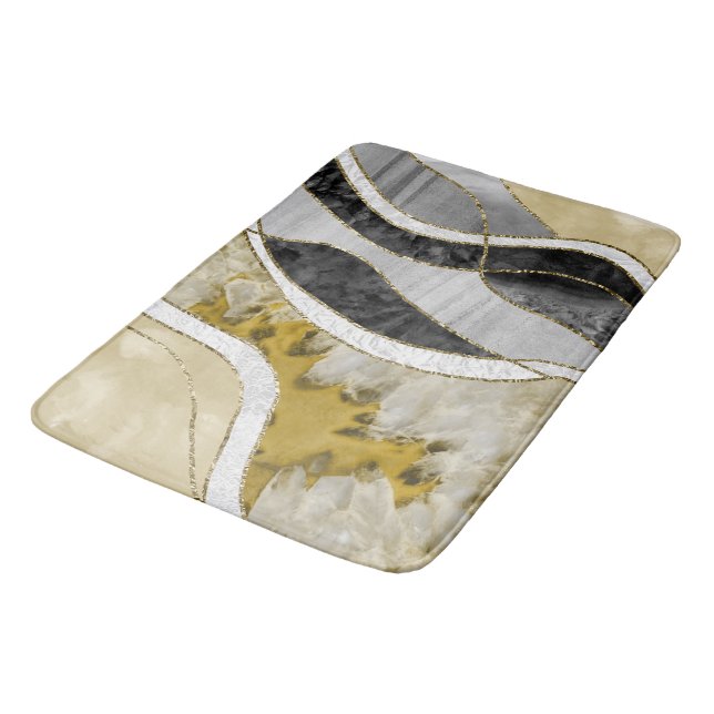 Marmor Agat Guld Glam 7 Badrumsmatta (Vinklad)