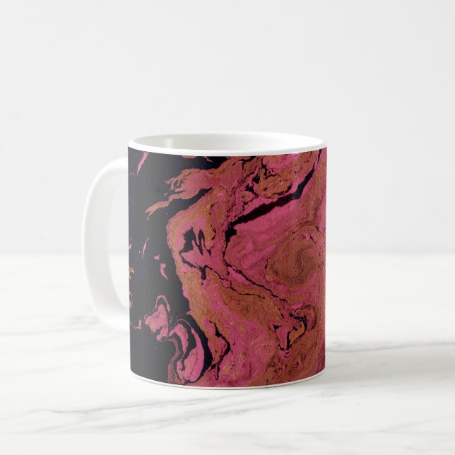 Marmor, akvarell kaffemugg (Framsida vänster)