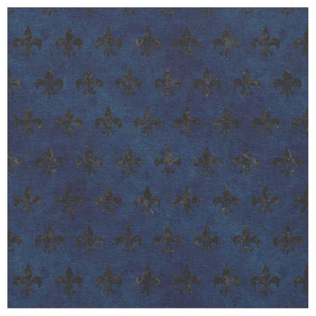 MARMOR- & BLÅTTGRUNGE FÖR SVART ROYAL1 TYG (Närbild)